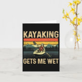 Funny Kayaking Art For Men Women Kayak Lover Kayak カード (黄色い花)
