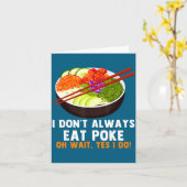 Funny Ke Bowl Quotes Traditional Hawaiian Food Lov カード (黄色い花)