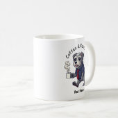 Funny Kerry Blue Terrier Dog Business Suit Coffee  コーヒーマグカップ (正面右)