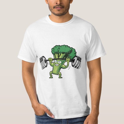 Funny Keto Powerlifting Broccoli for Tシャツ (正面)
