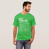 Funny Key Lime Pie Nutrition Facts Thanksgiving Fo Tシャツ (正面フル)