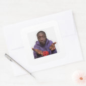 Funny Khaby Meme Vinyl Sticker スクエアシール (封筒)