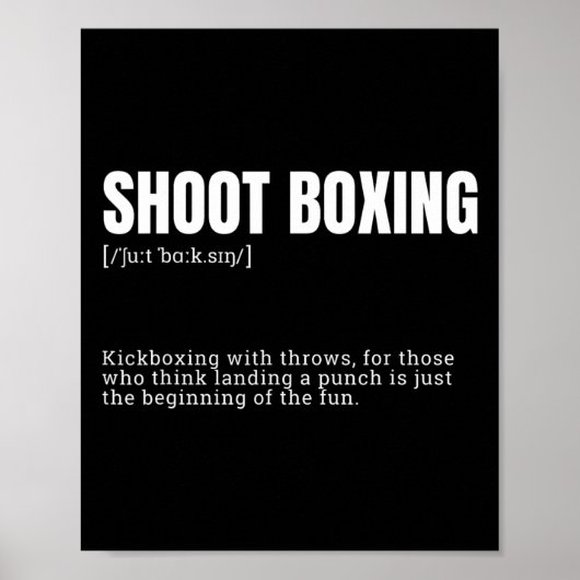 Funny Kickboxing Enthusiast Dictionary Definition  ポスター (正面)