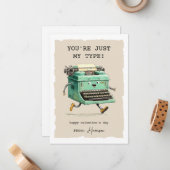 Funny Kids Classroom Valentines Day ノートカード (正面/裏面インサイチュ)