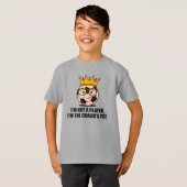 Funny Kids Soccer Shirt – Coach’s Pet Tシャツ (正面フル)