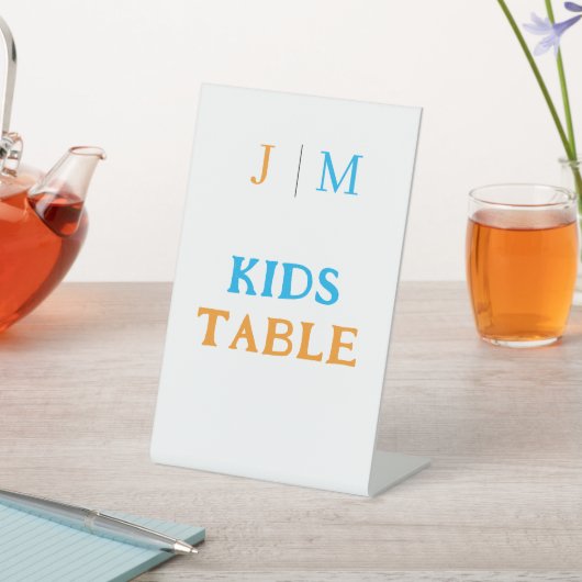 Funny Kids Table Wedding 台座サイン (インサイチュ)