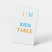 Funny Kids Table Wedding 台座サイン (正面)