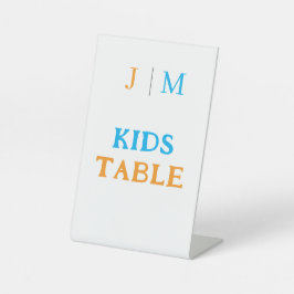 Funny Kids Table Wedding 台座サイン