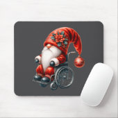 Funny Kids Wheelchair Santa Graphic For Men Christ マウスパッド (マウス)