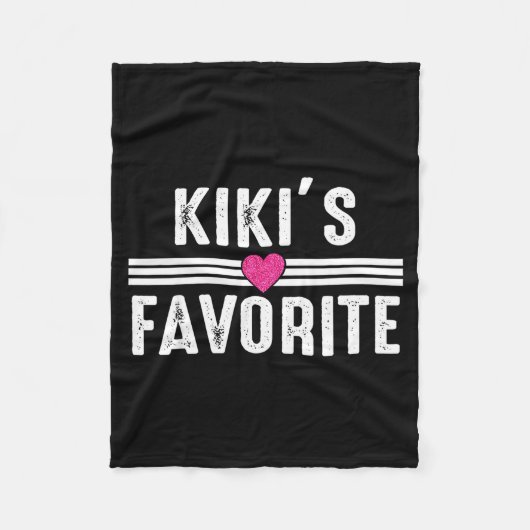 Funny Kiki'ss Favorite Son Daughter I'm Kiki's's F フリースブランケット (正面)