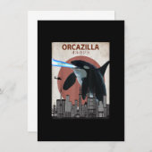 Funny Killer Whale T-Shirt  Orca Lovers Gift 招待状 (正面/裏面)