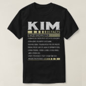 Funny Kim FACTS Gift  Kim Name  Tシャツ (デザイン正面)