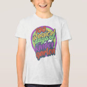 Funny Kindergarten 100th Day Sparkle Teacher Class トライブレンドＴシャツ (正面)