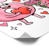 Funny Kiss Me I'm 67 Cute Valentine's Day Couples  ポスター (角)