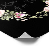 Funny Kiss Me Im 75 Nk Roses Floral  ポスター (角)