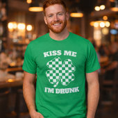 Funny Kiss Me I'm Drunk St. Patrick's Day Shamrock Tシャツ