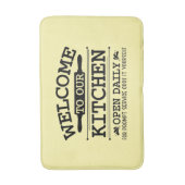 Funny kitchen cooking word art  バスマット (正面縦)