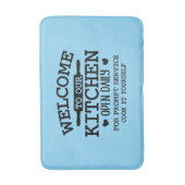 Funny kitchen cooking word art  バスマット (正面縦)