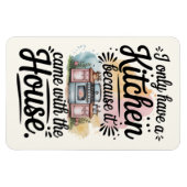Funny Kitchen Magnet – Perfect Gift for Homeowners マグネット (横)