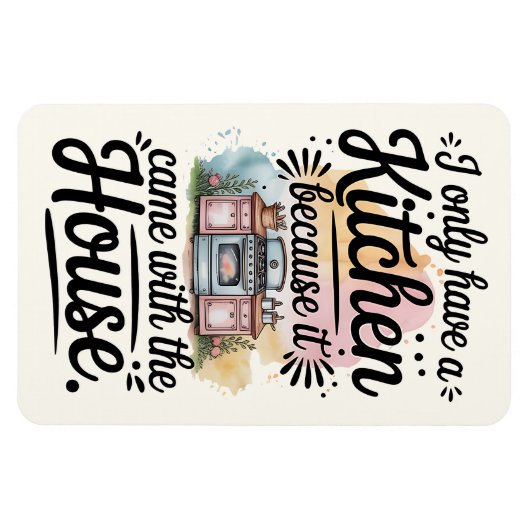 Funny Kitchen Magnet – Perfect Gift for Homeowners マグネット (横)