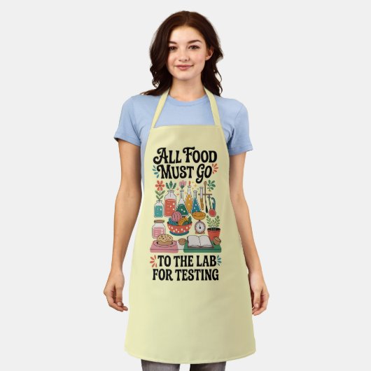 Funny Kitchen Series Design #11 エプロン (着用した状態)