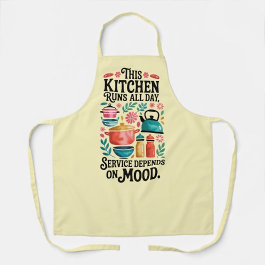 Funny Kitchen Series Design #1 エプロン (正面)