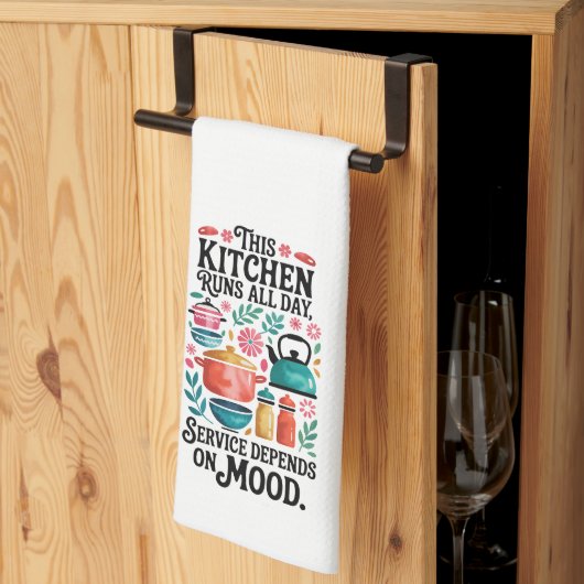 Funny Kitchen Series Design #6 キッチンタオル (三つ折り)