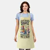 Funny Kitchen Series Design #7 エプロン (着用した状態)