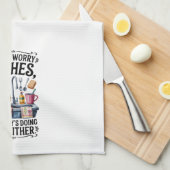 Funny Kitchen Series Design #7 キッチンタオル (四つ折り)