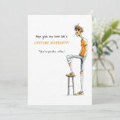 Funny Knee Surgery Get Well Card – Rock This Joint 招待状 (スタンド正面)