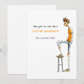 Funny Knee Surgery Get Well Card – Rock This Joint 招待状 (正面/裏面)
