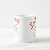 Funny Knitter Design Love To Knit Knitting コーヒーマグカップ (中央)