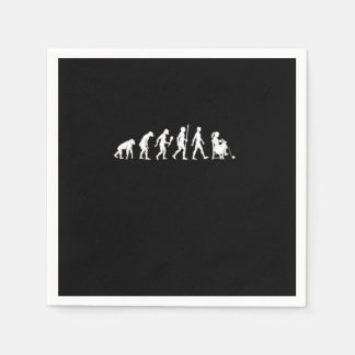 Funny Knitting Evolution Knitter Gift Idea スタンダードカクテルナプキン