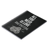 Funny Knitting Gift For Knitter Typography For Her ノートブック (左側)