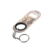 Funny Knock Knock Valentine's Love Poem Photo キーホルダー栓抜き (裏面アングル)