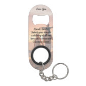 Funny Knock Knock Valentine's Love Poem Photo キーホルダー栓抜き (裏面)