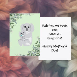 Funny Koala Mother’s Day シーズンカード