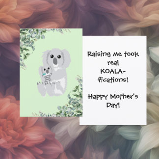Funny Koala Mother’s Day シーズンカード