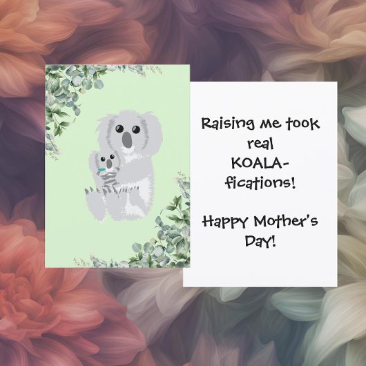 Funny Koala Mother’s Day シーズンカード