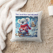 Funny Koala Nursery Pillow for Kids’ Rooms クッション (ブランケット)