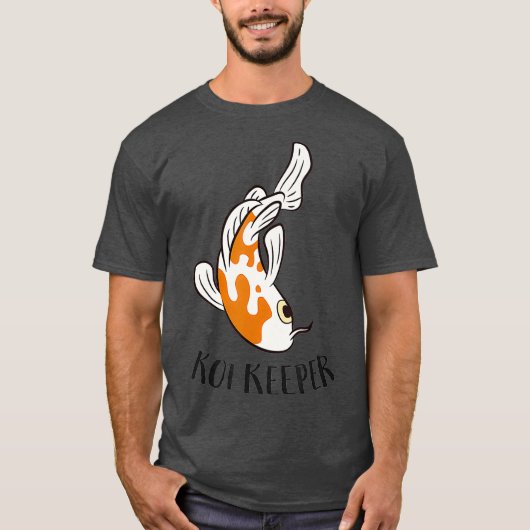 Funny Koi Keeper Japanese Koi Fish Lover Tシャツ (正面)