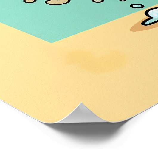 Funny Kraken Bathroom Poster ポスター (角)