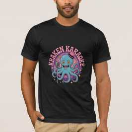 Funny Kraken Karaoke Octopus Tシャツ
