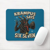 Funny Krampus Says Six Seven 6 7 Meme Christmas Ho マウスパッド (マウス)