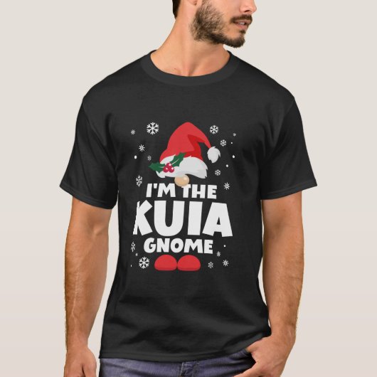 Funny Kuia Gnome Family Matching Group Happy Chris Tシャツ (正面)
