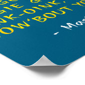 Funny Kung W Movie Quotes - Chicken Go Cluck Cow G ポスター (角)