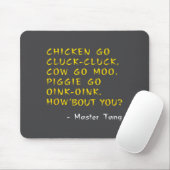 Funny Kung W Movie Quotes - Chicken Go Cluck Cow G マウスパッド (マウス)