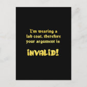 Funny Lab Coat Logic: The Ultimate Argument Ender ポストカード (正面)