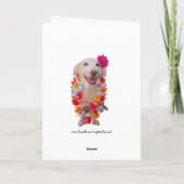 Funny Lab Husband Birthday カード (裏面)