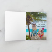 Funny Lab Husband Birthday カード (内部)